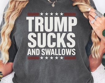 Camiseta gráfica anti-Trump, camiseta con eslogan político, camiseta FDT