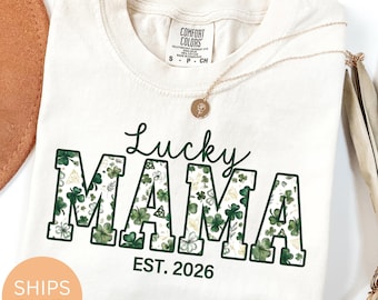 Lucky Mama St Patricks Day Pregnancy Announcement Shirt