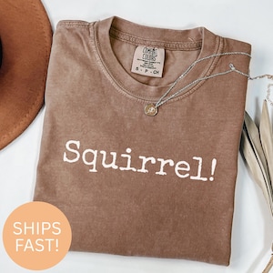 Squirrel ADHD T-Shirt or Sweatshirt: Funny Neurodivergent Shirt, Mental Health Design