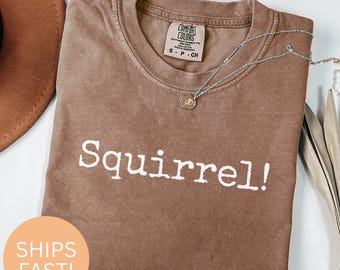 Squirrel ADHD T-Shirt or Sweatshirt: Funny Neurodivergent Shirt, Mental Health Design