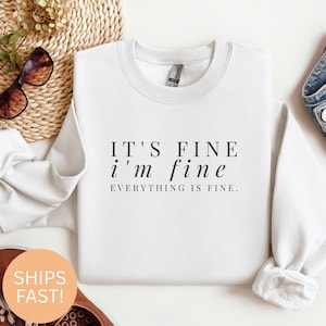 Det är bra, jag mår bra, sarkasm, tröja: Sarkastisk humor, t-shirt