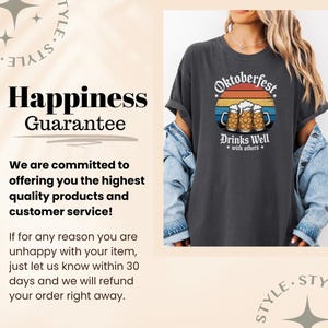 Oktoberfest Drinks Well with Others Shirt, Fun Beer Festival Tee, Cute Oktoberfest Graphic Tee, Casual Party T-shirt