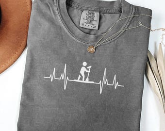 Paddleboarding Heartbeat-T-shirt: SUP-watersport-T-shirt
