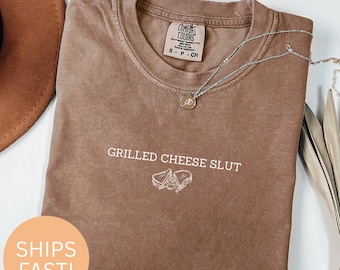Grilled Cheese Lover Graphic Tee, Funny Foodie T-Shirt