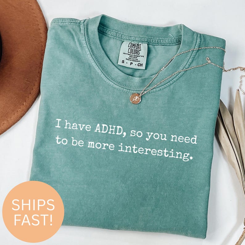 Camiseta divertida sobre TDAH: camiseta sarcástica sobre neurodiversidad, camiseta para adultos con TDAH imagen 5