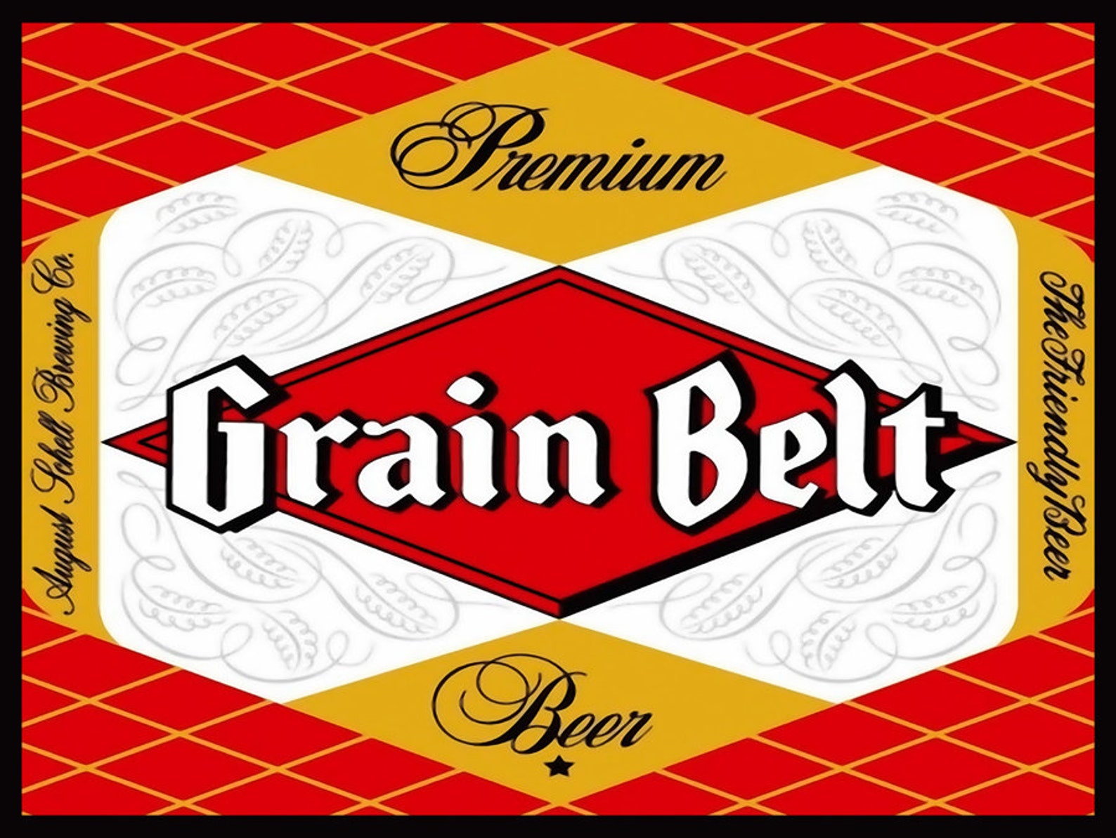 Premium Grain Belt Beer Tin Sign Etsy
