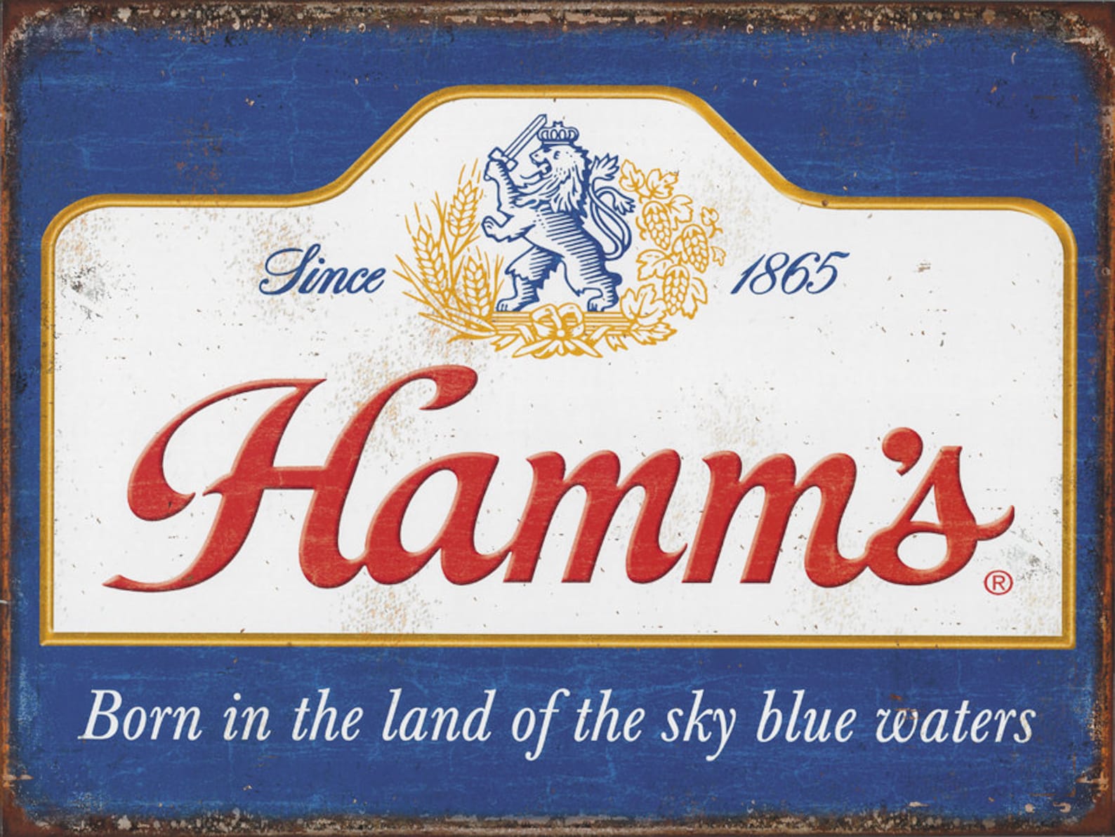 Hamm's Beer Logo Vintage Replica Tin Sign Etsy