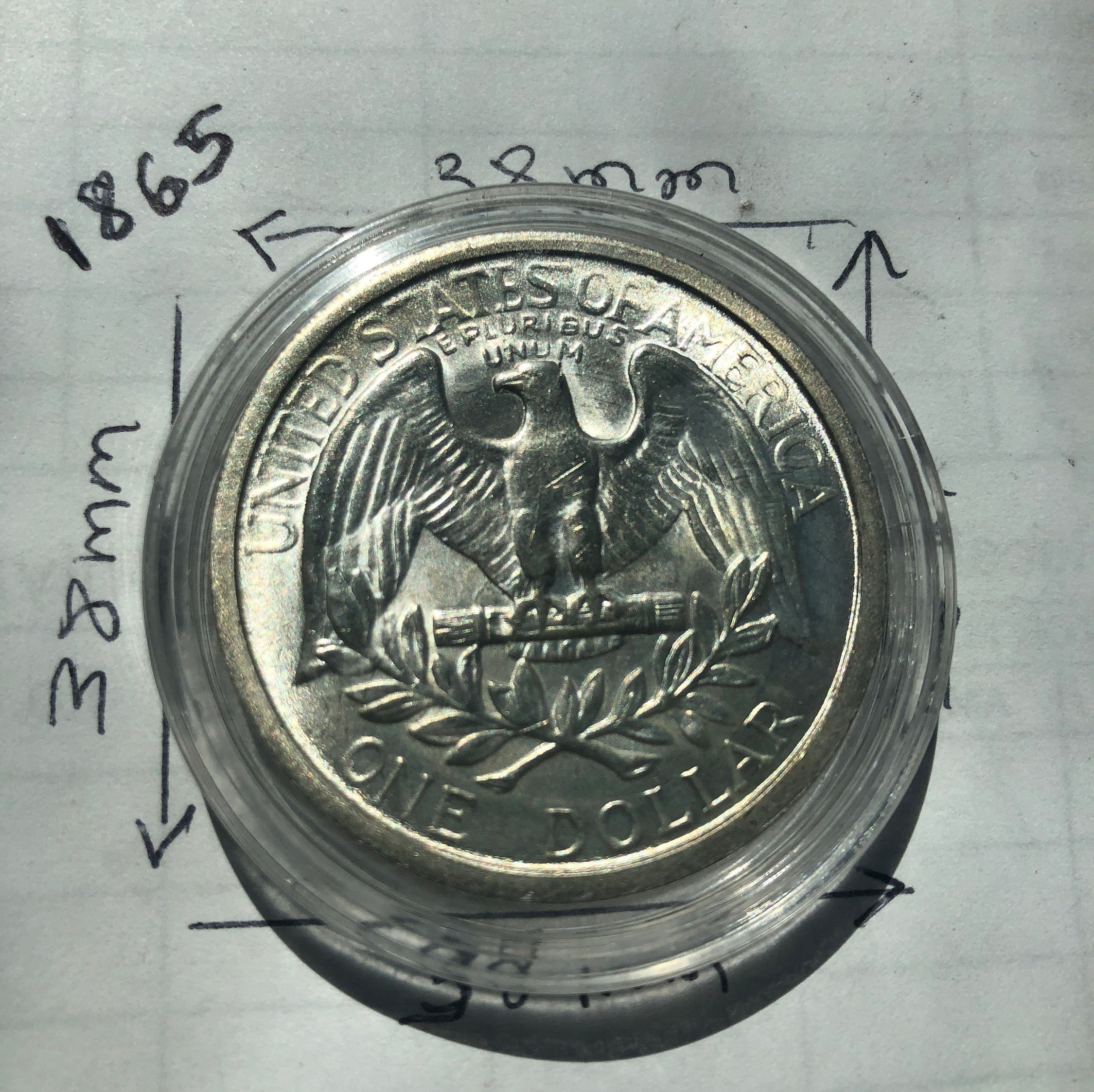 1865 George Washington Silver Dollar - Etsy