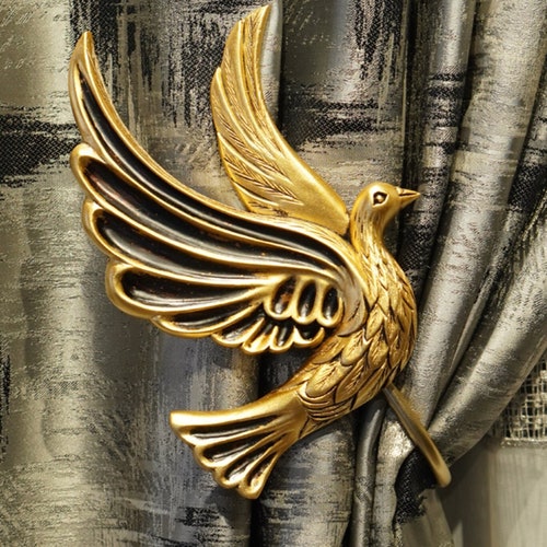 Pack of 2 Bird Tie Backs Bird Holdbacks Curtain Holder Etsy