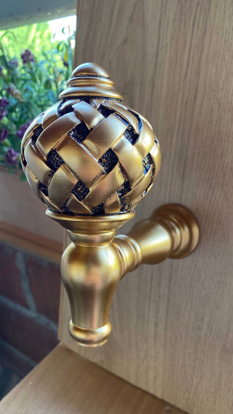 Curtain Holdbacks Gold Curtain Holdback Silver Holdback Etsy