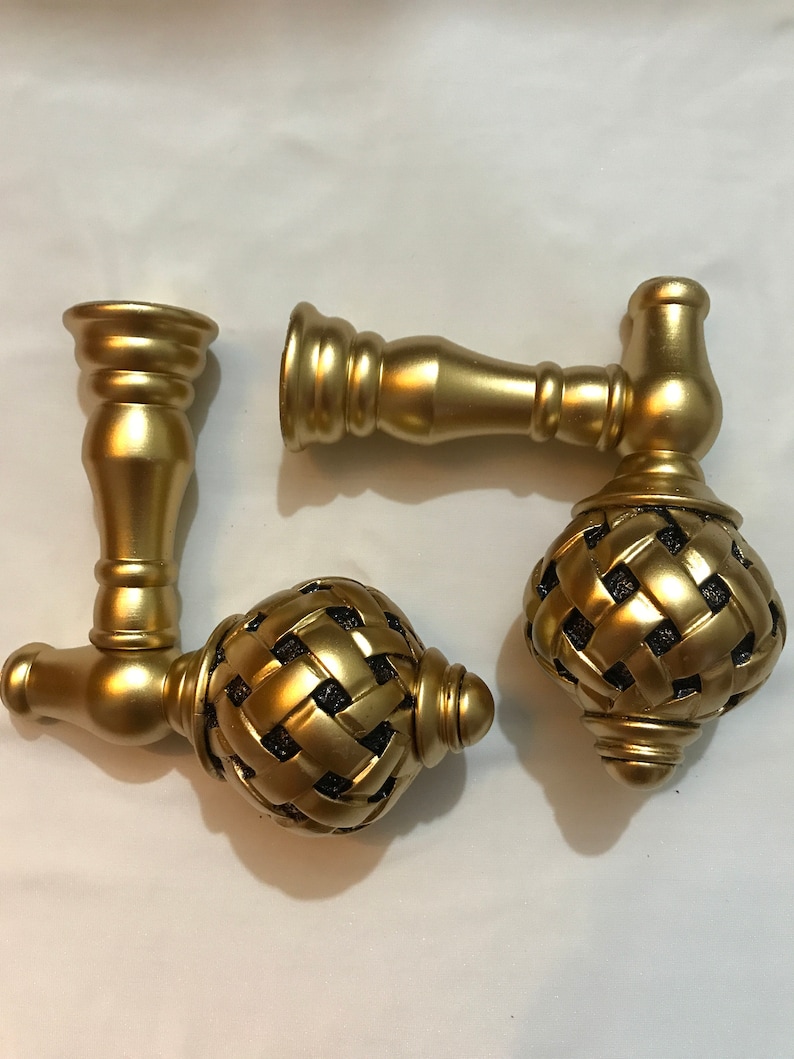 Curtain Holdbacks Gold Curtain Holdback Silver Holdback Etsy