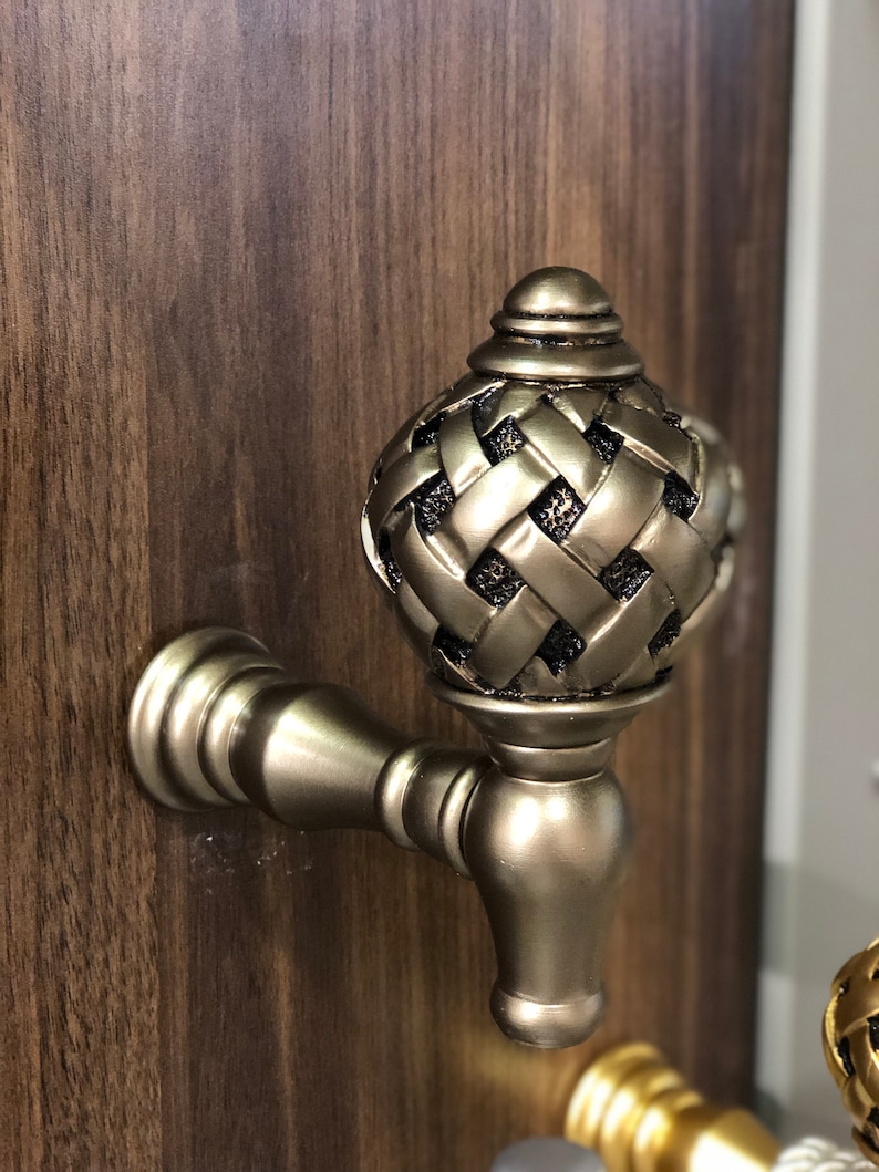 Curtain Holdbacks Gold Curtain Holdback Silver Holdback Etsy