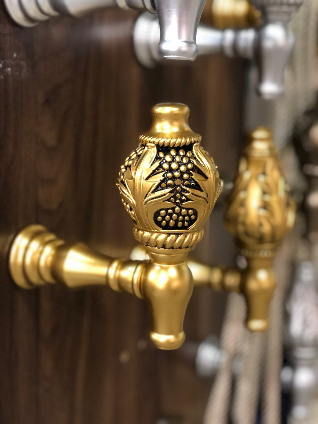 Pack of 2 Wall Hook Curtain Hook Curtain Holdback Gold Curtain Holdback Wall Holdback Gold Home