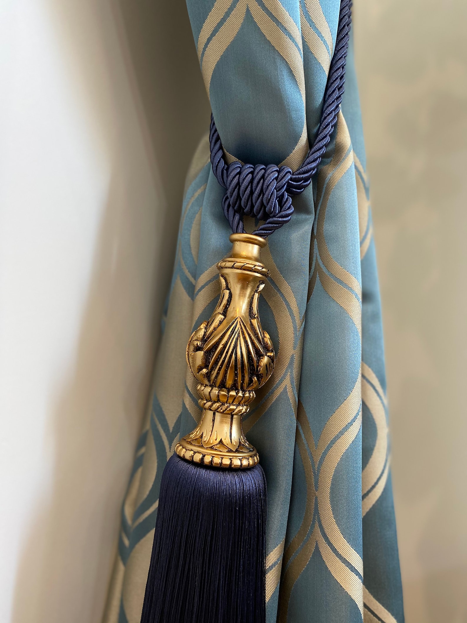 Pack of 2 Gold Tie Backs Curtain Tie Back Gold Home Etsy UK