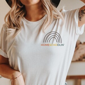 homeschool mom rainbow shirt | homeschool mom shirt | christmas gift for homeschool mom | homeschool mama shirt | home education