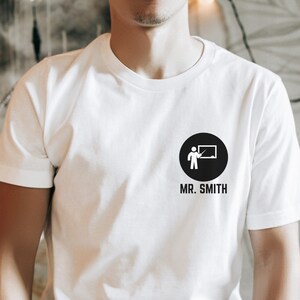 male teacher shirts, male teacher appreciation gifts, teachers aide shirt, teacher retirement gift, teacher pocket shirt