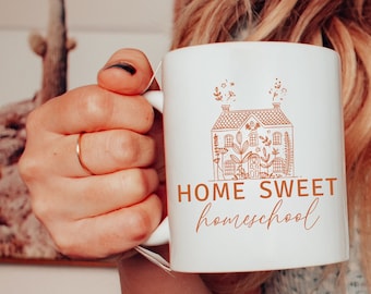 homeschool mom mug | homeschool swag | home sweet homeschool | homeschool mom gift | home learning teacher | homeschool mom christmas gift