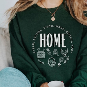 homeschool mom sweatshirt, homestead shirt, gift for homeschool teacher, fall and winter sweatshirt, birthday gift for mom