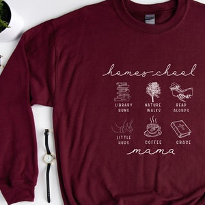 homeschool mom sweatshirt | christian mom sweatshirt | christian homeschool shirt | homeschool mom gift | fall homeschool apparel