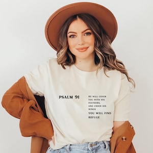 minimalist christian shirt psalm 91 shirt bible verse christian t shirts Jesus shirt religious shirt christian apparel