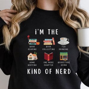 Book Sweatshirt, tea drinker shirt, Book Lovers Crewneck, book club shirt, Teacher Sweatshirt, Book Crewneck, Gift for Reader
