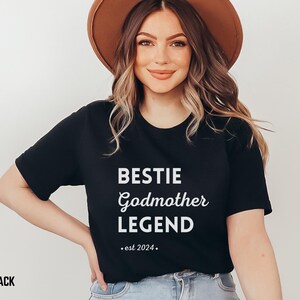 best friend godmother shirt gift, godmother est proposal gift shirt, godmom shirt godmother t-shirt