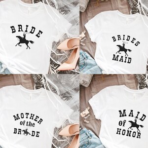 western bachelorette party shirts | cowgirl bachelorette shirts | western themed bachelorette party | gettin hitched getting rowdy shirts