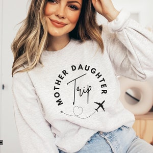airplane travel shirt, mountain vacation shirt, mother daughter trip shirt, mother daughter cruise shirts, matching travel shirts