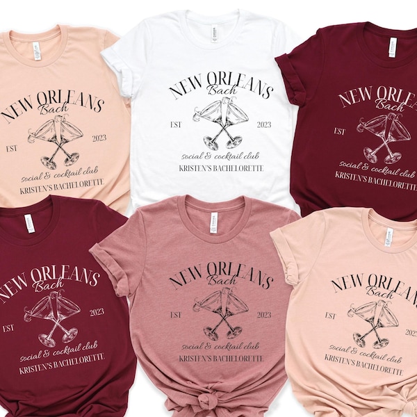 nola bachelorette cocktail shirts, new orleans bachelorette shirts, nola tribe bachelorette party shirts, bride and squad bachelorette shirt