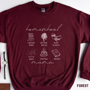 sweat-shirt maman homeschool personnalisé