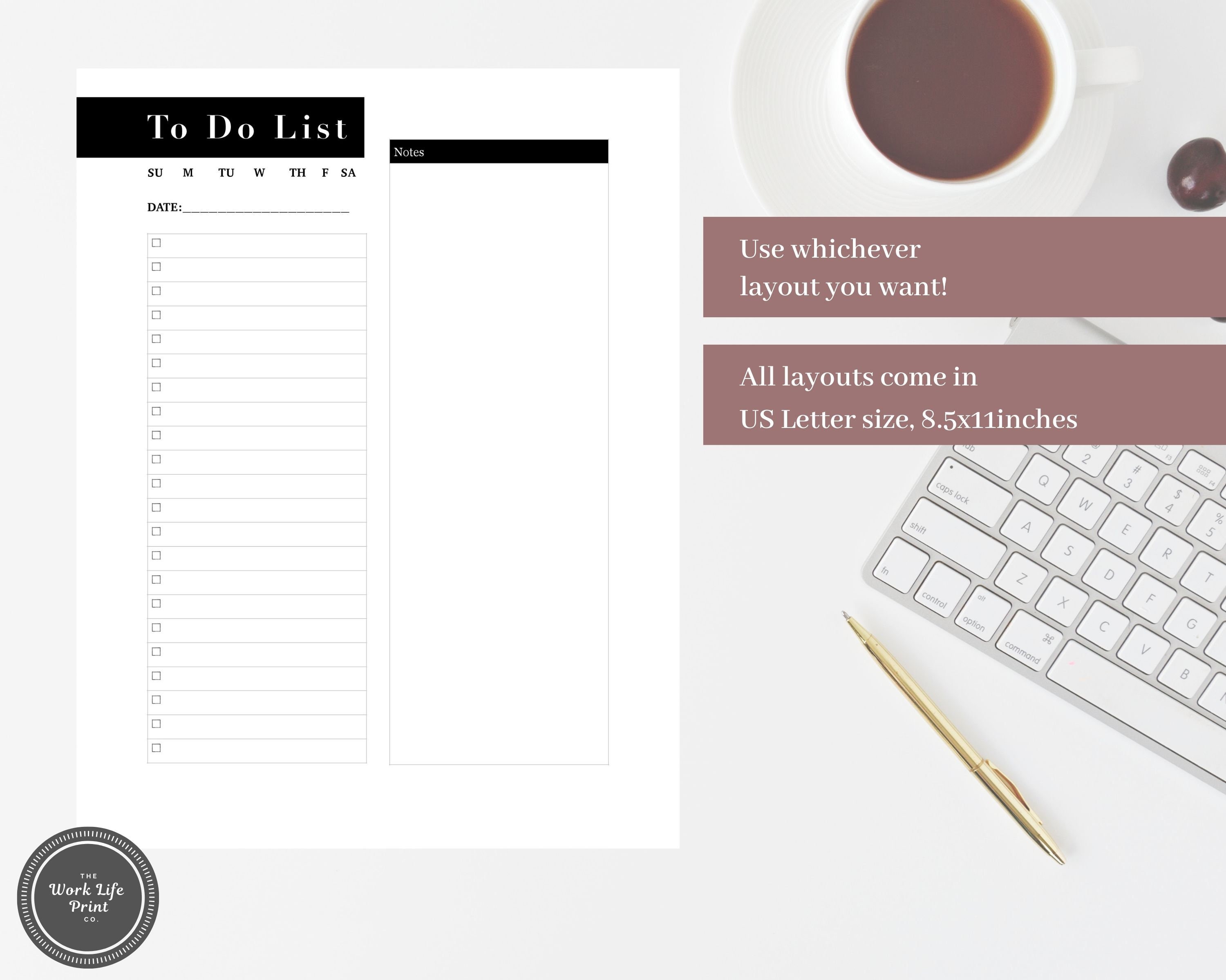 printable daily to do list to do lists printable checklist etsy