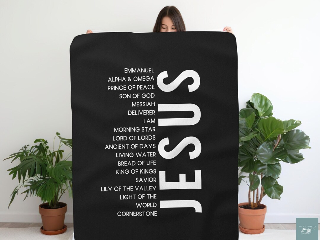 Christian Fleece Blanket Jesus Christmas Sherpa Blanket Bible Etsy