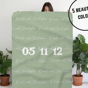 coperta per anniversario di coppia nome personalizzato film di natale da guardare coperta personalizzata in sherpa