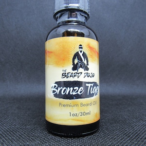 Premium Men&#39;s Beard Oil - Bronze Tiger - all natural beard oil by The Beard Dojo