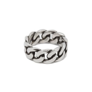 Cubano - Bold Cuban Chain Ring in Sterling Silver