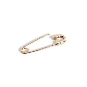 Safety Pin Earring - Original  | 14k yellow gold (Single), Gold Safety Pin, Punk Style, Punk Jewelry, Punk Earring, Punk Rock Style
