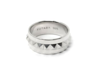 Anello largo Debbie in argento sterling