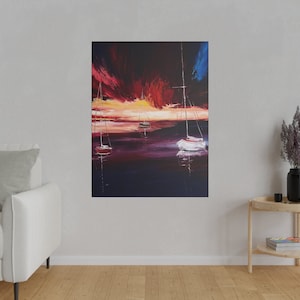 Matte Canvas, Stretched, 0.75&quot;