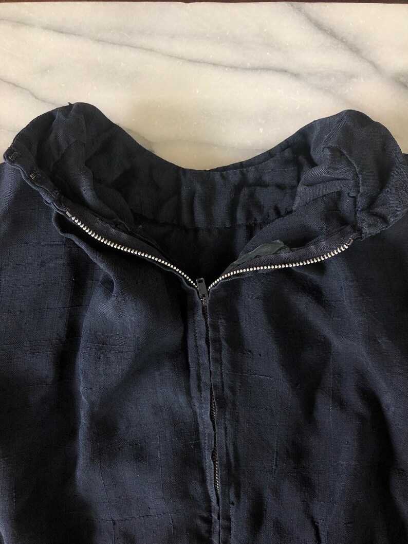 60s Black Belted Shirtdress