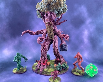 Fully Painted Treant and Blights for Dungeons and Dragons / Pathfinder