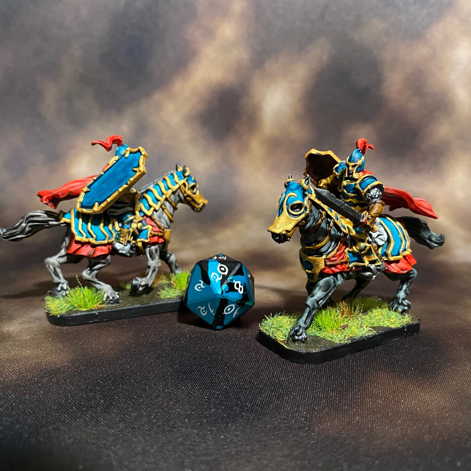 Hand Painted Mounted Knight Miniatures for Dungeons and Etsy