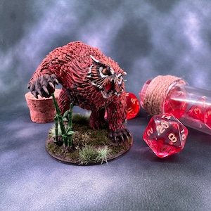 Hand Painted Owlbear for Dungeons and Dragons / Pathfinder