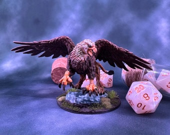 Fully Painted Griffin miniature for Dungeons and Dragons