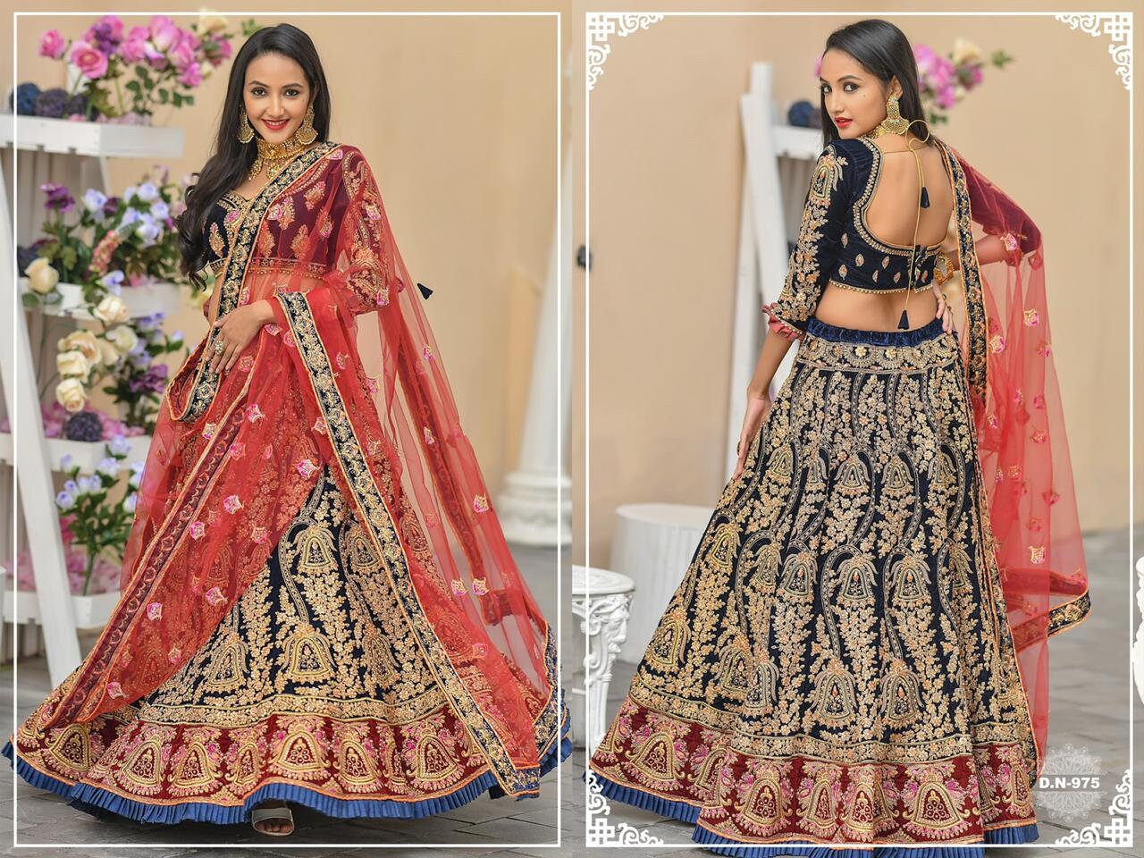 embroidered ghagra choli