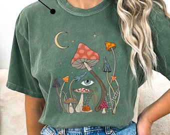 Aesthetic Mushroom Shirt, Cottagecore Nature Tee