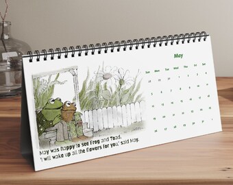 Days with Frog and Toad Desk Calendar for 2026, Best Friend Gift, New Year Gift, Christmas Gift, Teacher Gift, Student Gift, Frog Lover Gift