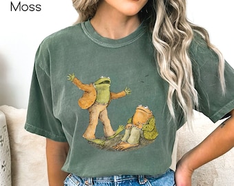 Frog and Toad T-Shirt, Vintage Book, Cottagecore Aesthetic