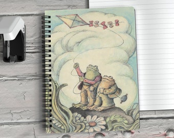 Spiral Notebook with Frog And Toad Best Friends, Gift for friend, Vintage Unique Journal, Reader Lovers Gift, Book Lovers Gift, Frog Lover