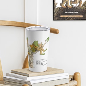 Frog and Toad Tumbler, Frog and Toad Gift, Cute Tumbler, Teacher Gift, Frog Tumbler, Book Lover Gift, Cottagecore Tumbler, Best Friend Gift