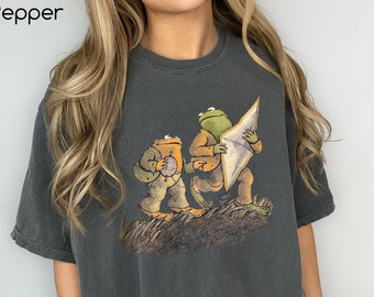 Frog and Toad T-Shirt, Vintage Book Unisex Tee, Cottagecore